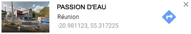 PASSION D'EAU coordonn�es GPS